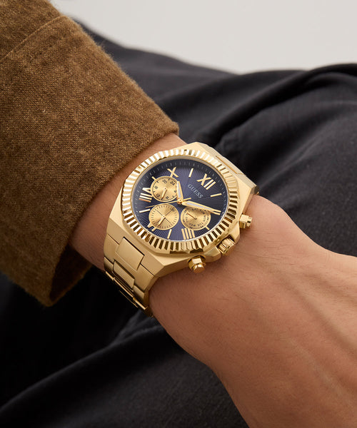 Reloj Guess Hombre Equity Dorado GW0703G6