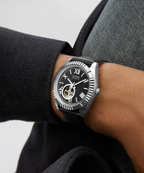 Reloj Guess Hombre GW0985G1 Automático Acero Negro